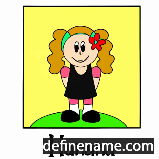 cartoon of the name Hannaleena