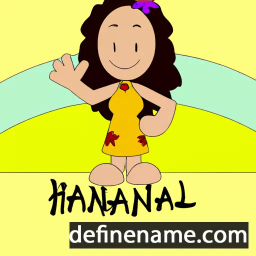 cartoon of the name Hannalei