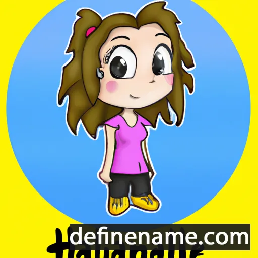 cartoon of the name Hannalie