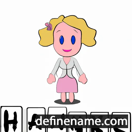 cartoon of the name Hanneke