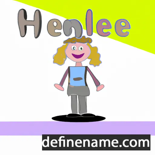 cartoon of the name Hanneleen