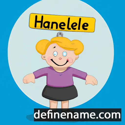 cartoon of the name Hanneli