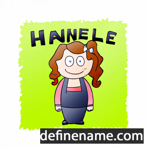 cartoon of the name Hannelie