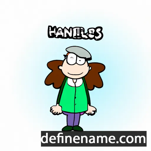 cartoon of the name Hannelies