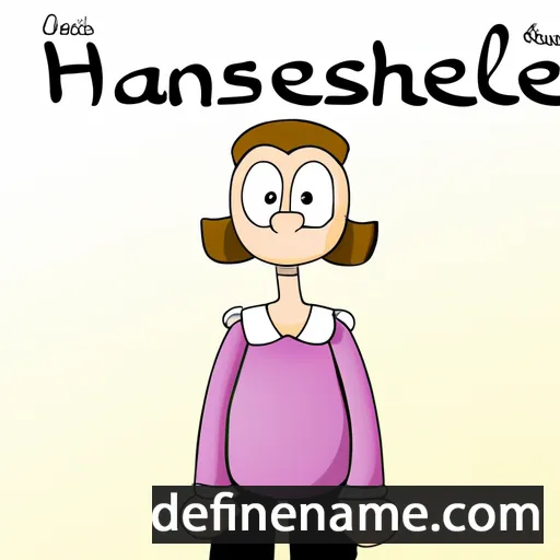 cartoon of the name Hanneliese