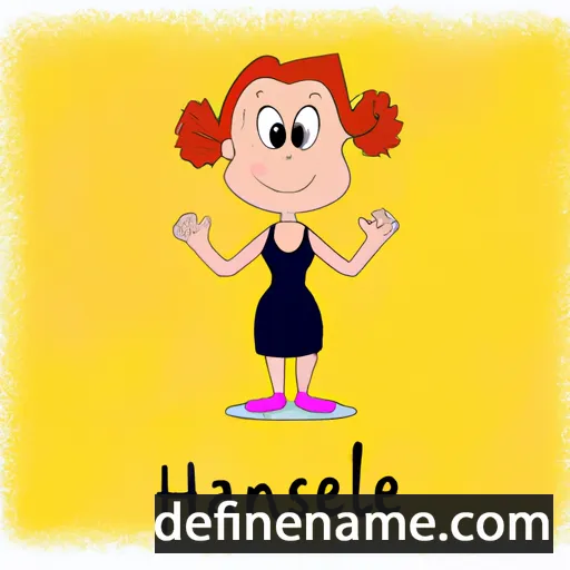 cartoon of the name Hannelise