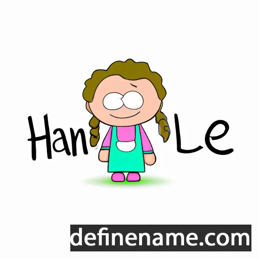 cartoon of the name Hannelize