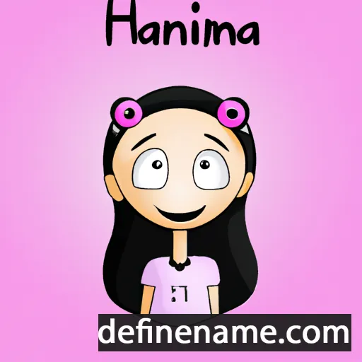 cartoon of the name Hannina