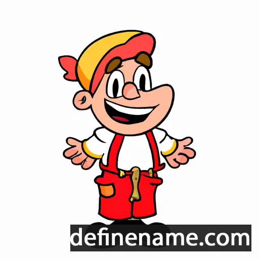 cartoon of the name Hannis