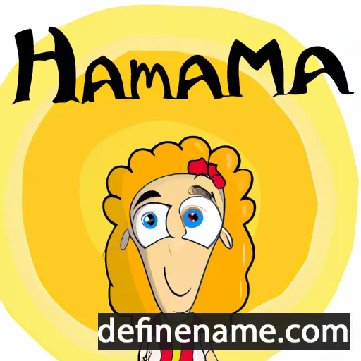 cartoon of the name Hannora