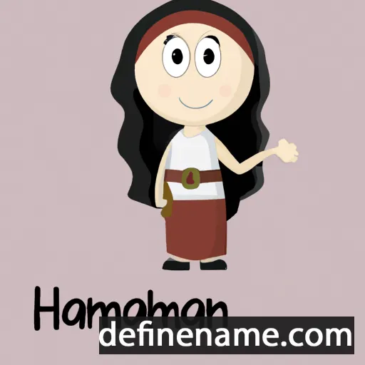 cartoon of the name Hannorah