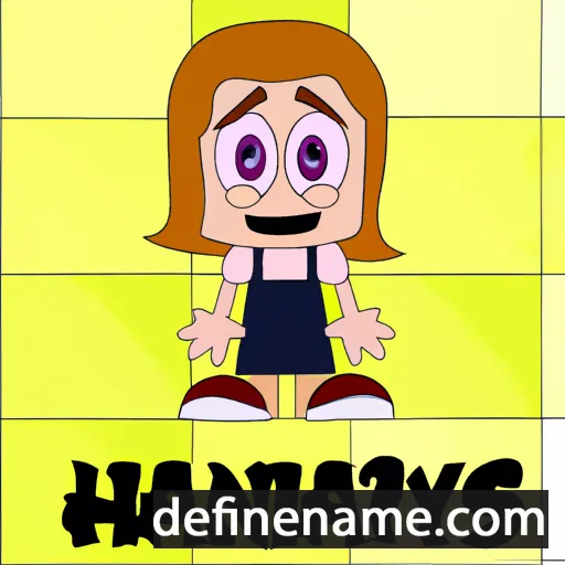 cartoon of the name Hannys