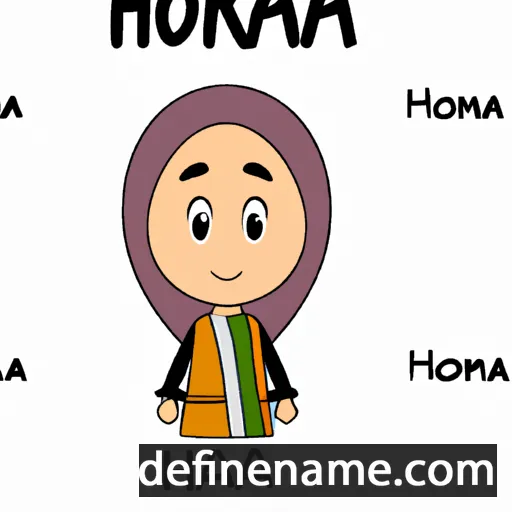 cartoon of the name Hanora