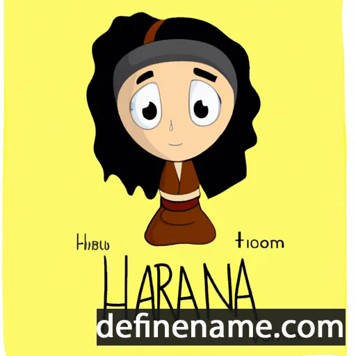 cartoon of the name Hanora