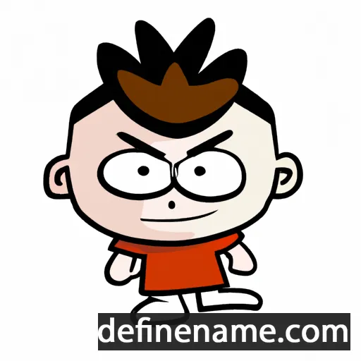 cartoon of the name Hanpei