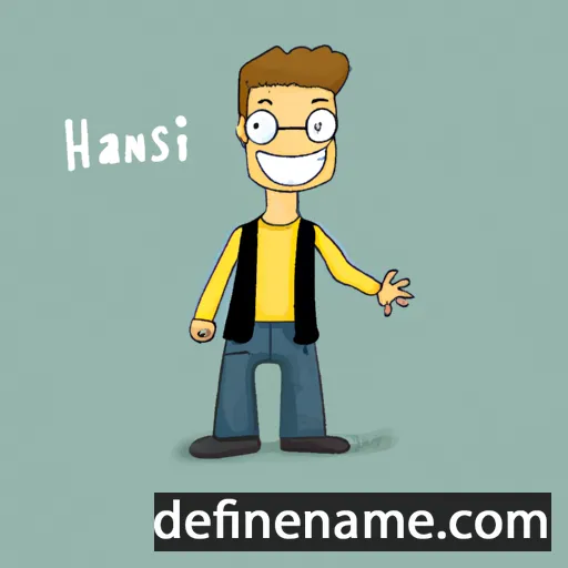 cartoon of the name Hansi