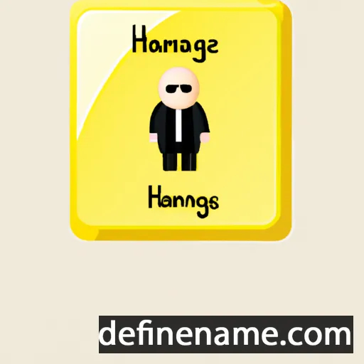 cartoon of the name Hansigne