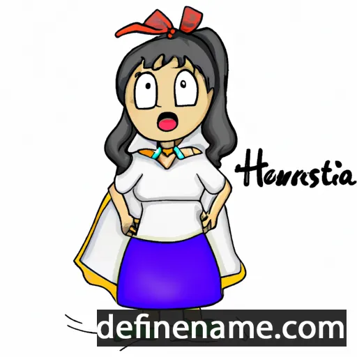 cartoon of the name Hansita