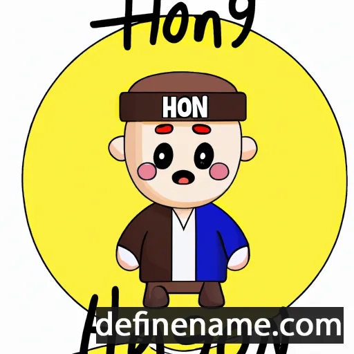 cartoon of the name Hansong