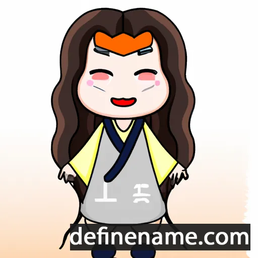 cartoon of the name Ha-ye-seul