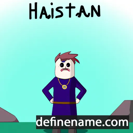 cartoon of the name Hásteinn