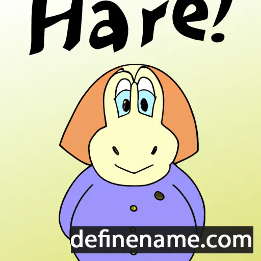 cartoon of the name Härje