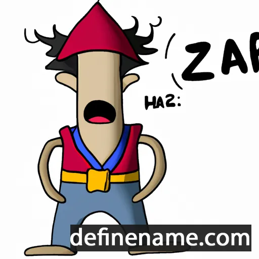 cartoon of the name Häžär