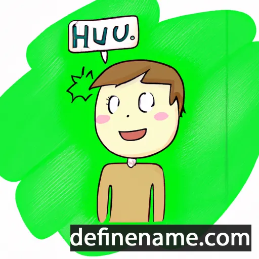 cartoon of the name Hậu