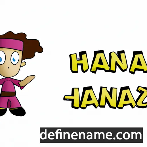 cartoon of the name Hańža