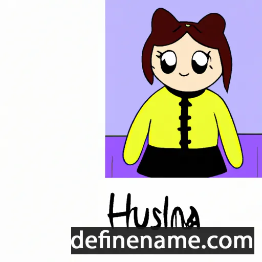 cartoon of the name Hanusia