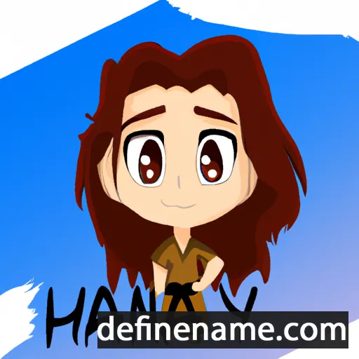 cartoon of the name Hanya