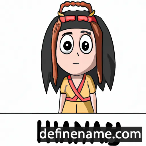 cartoon of the name Hanya