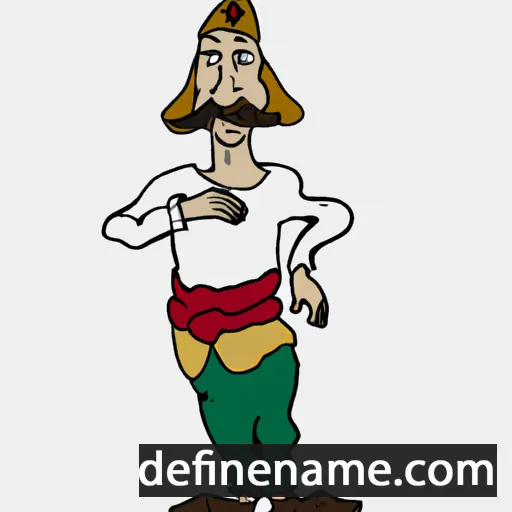 cartoon of the name Hanzlik