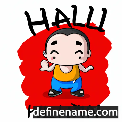 cartoon of the name Haolin