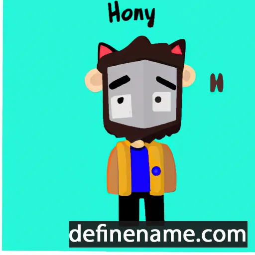 cartoon of the name Haonys