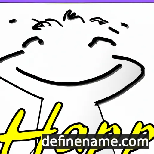 cartoon of the name Happi