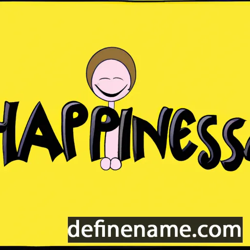 Happiness cartoon