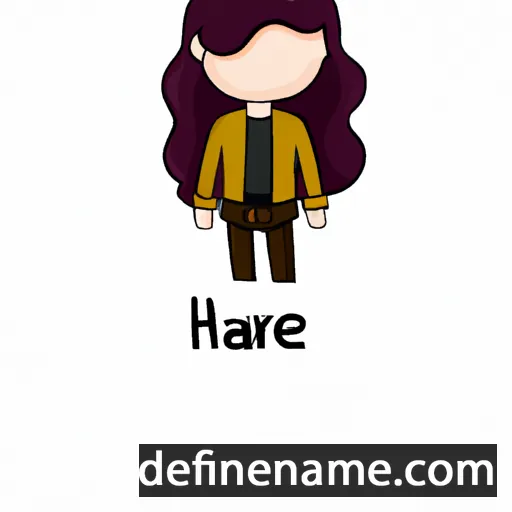 cartoon of the name Harâle