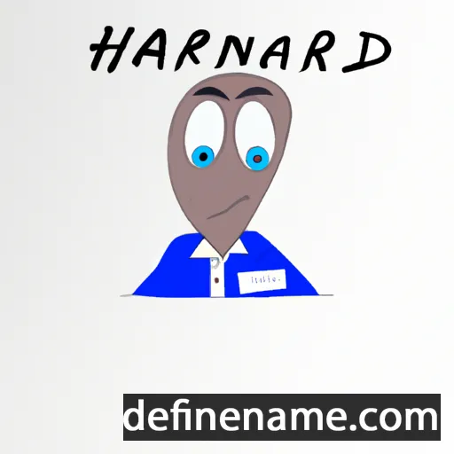 cartoon of the name Haradine