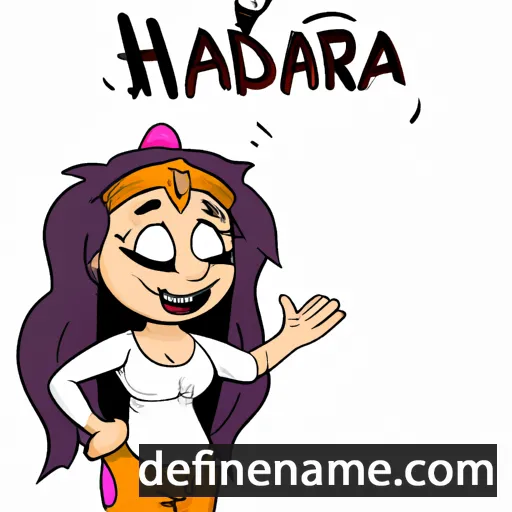 cartoon of the name Haralda