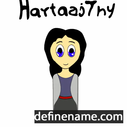 cartoon of the name Haratsyia