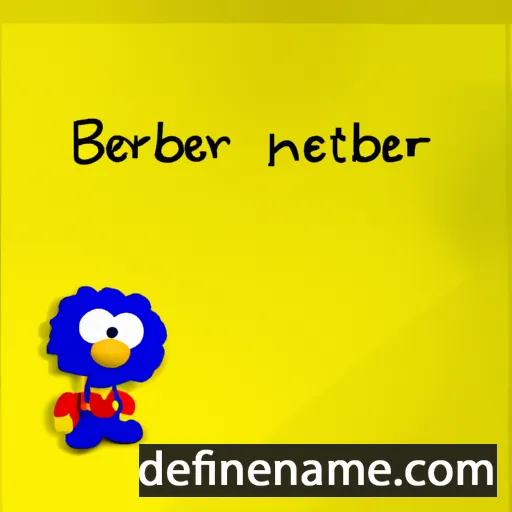 cartoon of the name Harbertje