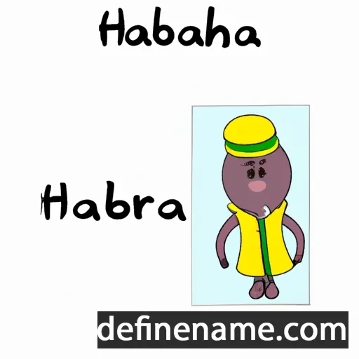 cartoon of the name Harbona