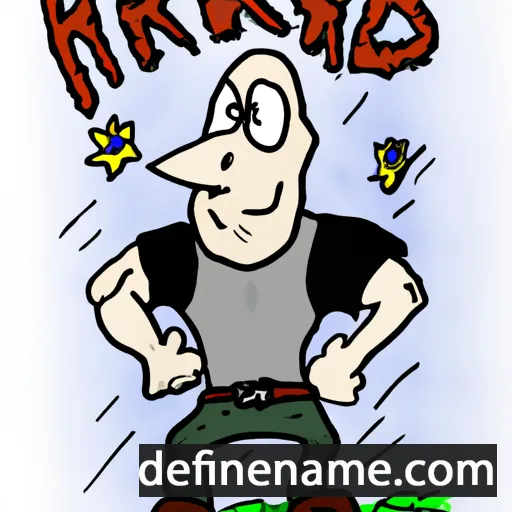 cartoon of the name Hardaric