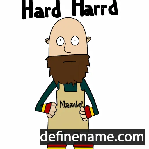 cartoon of the name Harden