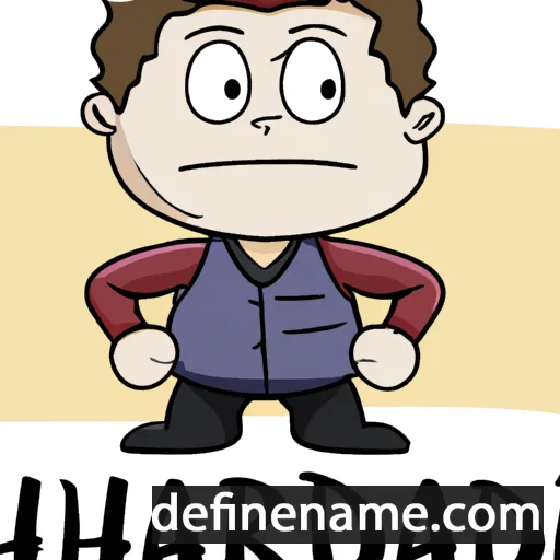 cartoon of the name Hardin