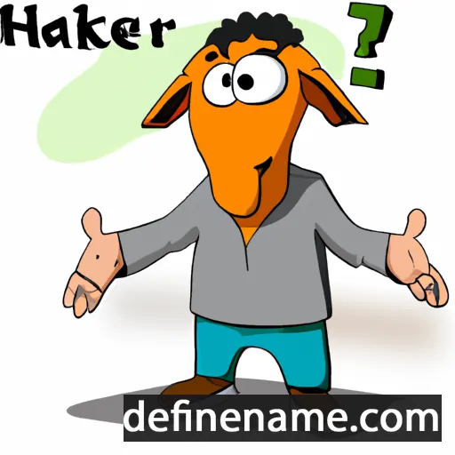 cartoon of the name Harek