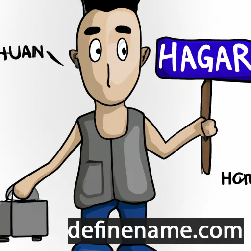 cartoon of the name Hargun