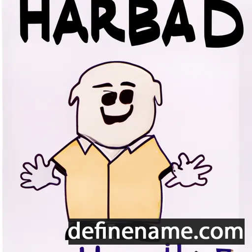 cartoon of the name Haribald