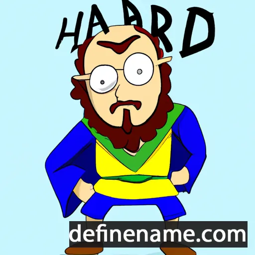 cartoon of the name Harideb